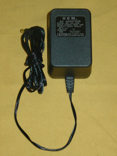 AA-1880 AC Adapter 18VAC 800mA AA1880